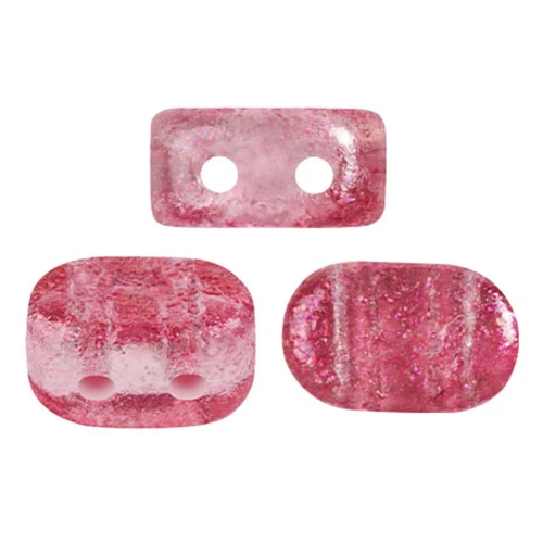 4x6mm Lipsi® glass beads by Puca® - Candy Raspberry x10g