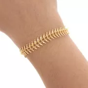 Chain with cobs 12.5mm gold tone x 50cm