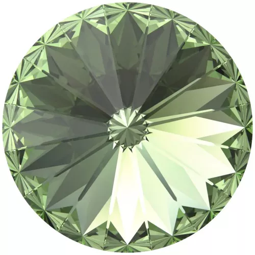 14mm Cabochon PureCrystal 1122 Rivoli - Reinvented Peridot x1