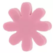16mm Resin flower cabochon - Pink - Blue x1
