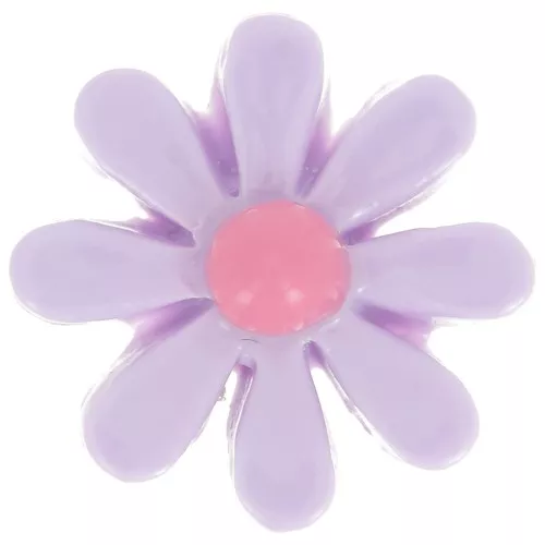 16mm Resin flower cabochon - Lilac - Light pink x1