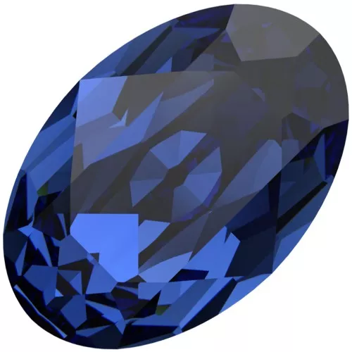 6x4mm Cabochon PureCrystal 4120 - Reinvented Dark Sapphire x1