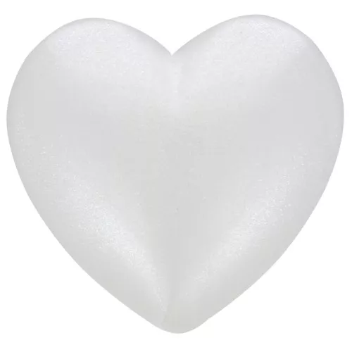 Cabochon heart 25.5x27 mm in translucent resin - Pearlescent white x1