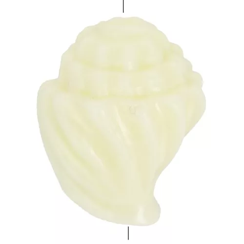 12x9mm Plastic shell beads - Ecru x8