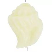 12x9mm Plastic shell beads - Ecru x8
