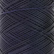 Slam Cord flat waxed polyester thread for micro macramé 0.6 mm - Midnight blue x100m