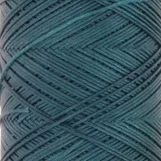 Slam Cord waxed polyester flat yarn for micro macramé 0.6 mm - Duck green x100m