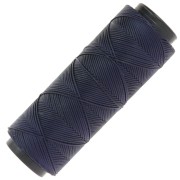Slam Cord flat waxed polyester thread for micro macramé 0.8 mm - Midnight blue x100m