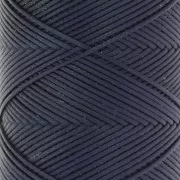 Slam Cord flat waxed polyester thread for micro macramé 0.8 mm - Midnight blue x100m