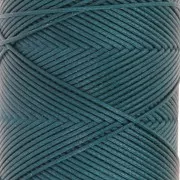 Slam Cord waxed polyester flat yarn for micro macramé 0.8 mm - Duck green x100m