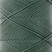 Slam Cord flat waxed polyester thread for micro macramé 0.8 mm - Dark green x100m