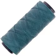 Duck green - Fil plat en polyester ciré - Slam Cord pour micro macramé 1 mm - Vert canard x100m Fil plat en polyester ciré - Slam Cord pour micro macramé 1 mm - Vert canard x100m