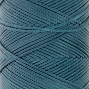 Flat waxed polyester thread - Slam Cord for micro macramé 1 mm - Duck green x100m