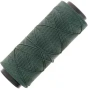Dark Green - Fil plat en polyester ciré - Slam Cord pour micro macramé 1 mm - Vert foncé x100m Fil plat en polyester ciré - Slam Cord pour micro macramé 1 mm - Vert foncé x100m