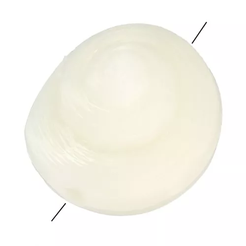 9mm Resin shell bead - Ecru x69 mm