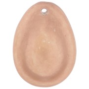 22x16mm Cauri resin pendant - Light brown x1