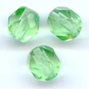 Fire Polished faceted round beads 6mm Peridot  x25
