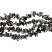 Snowflake Obsidian Chip beads 8 - 11 mm x80cm|raw }}