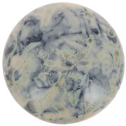 25mm Round glass cabochon by Puca® - Black Stony Beige x1