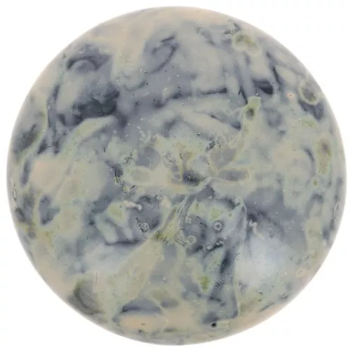 25mm Round glass cabochon by Puca® - Black Stony Beige x1