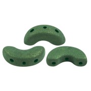 5x10mm Arcos® glass beads by Puca® - Trendy Fern Green Mat x10g|raw }}