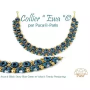 5x10mm Arcos® glass beads by Puca® - Trendy Mustard Mat x10g