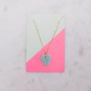 Pack of 10 jewelry cards 9x6 cm - Graphic pattern - Light green - Green