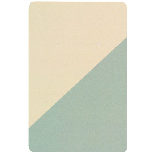 Pack of 10 jewelry insert cards 9x6 cm - Graphic pattern - Khaki - Olive