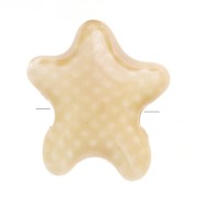 12x11mm Ceramic starfish beads - Iridescent beige x5|raw }}