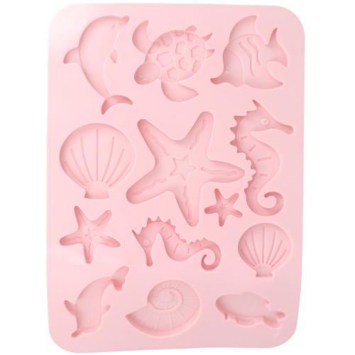 Silicone mold for marine-themed shapes x1