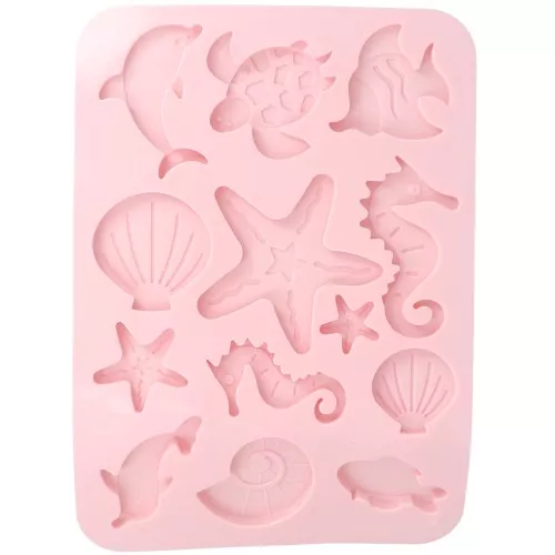 Silicone mold for marine-themed shapes x1