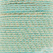 1.5mm Braided cotton cord and metallic thread - Veraman - Sand - Gold x1m