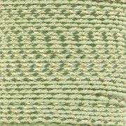 1.5mm Braided cotton cord and metallic thread - Multi Green - Gold x1m|raw }}