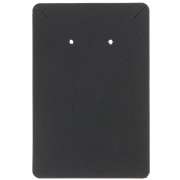 Pack of 30 jewelry holder cards 9x6 cm earrings and necklaces - Black x1
