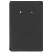 Pack of 30 jewelry holder cards 9x6 cm earrings and necklaces - Black x1