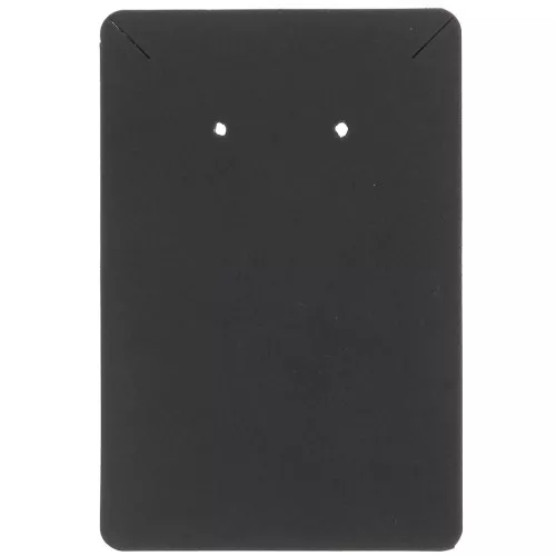 Pack of 30 jewelry holder cards 9x6 cm earrings and necklaces - Black x1
