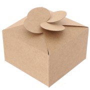 8x8x5cm DIY flower gift box - Kraft x1