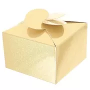 Gold - Boite cadeau fleur à monter soi-même - 8x8x5 cm - Doré x1 Boite cadeau fleur à monter soi-même - 8x8x5 cm - Doré x1