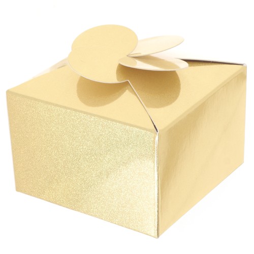 8x8x5cm DIY flower gift box - Gold x1