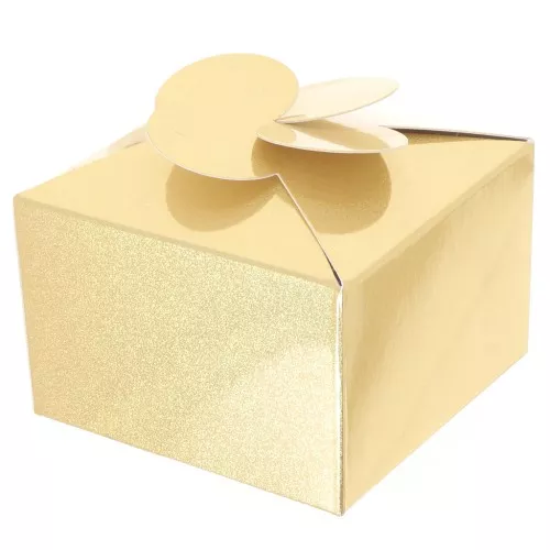 8x8x5cm DIY flower gift box - Gold x1