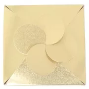 8x8x5cm DIY flower gift box - Gold x1