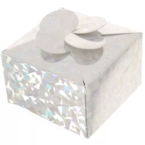 8x8x5cm DIY flower gift box - Holographic x1