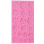 Silicone mould for flowers from 13 to 26 mm x1