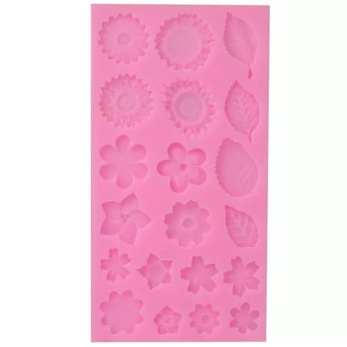 Silicone mould for flowers from 13 to 26 mm x1