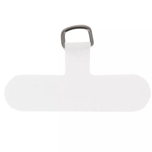 35x59mm Fabric phone clip - T shape - White x1