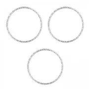 Rings decorated 13mm 925 Sterling Silver x5