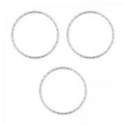 Rings decorated 10mm 925 Sterling Silver x10