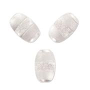 Olive satin diamond 8x5mm 925 Sterling Silver  x1|raw }}