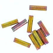 Miyuki Bugles 6mm BGL-462 - Metallic Gold Iris x10g