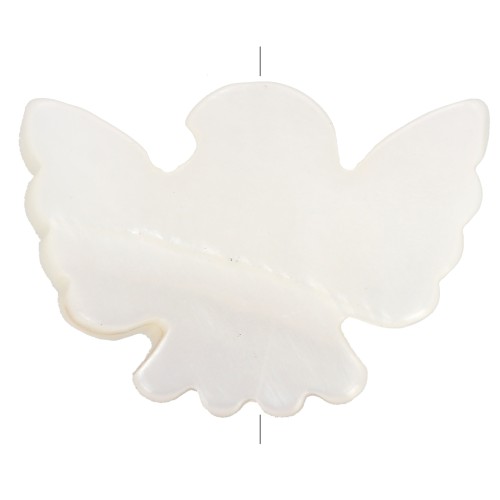 13x18mm mother-of-pearl eagle bead - Natural x1